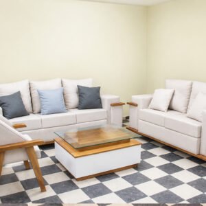 Juego de Sala Blanco/Crema
