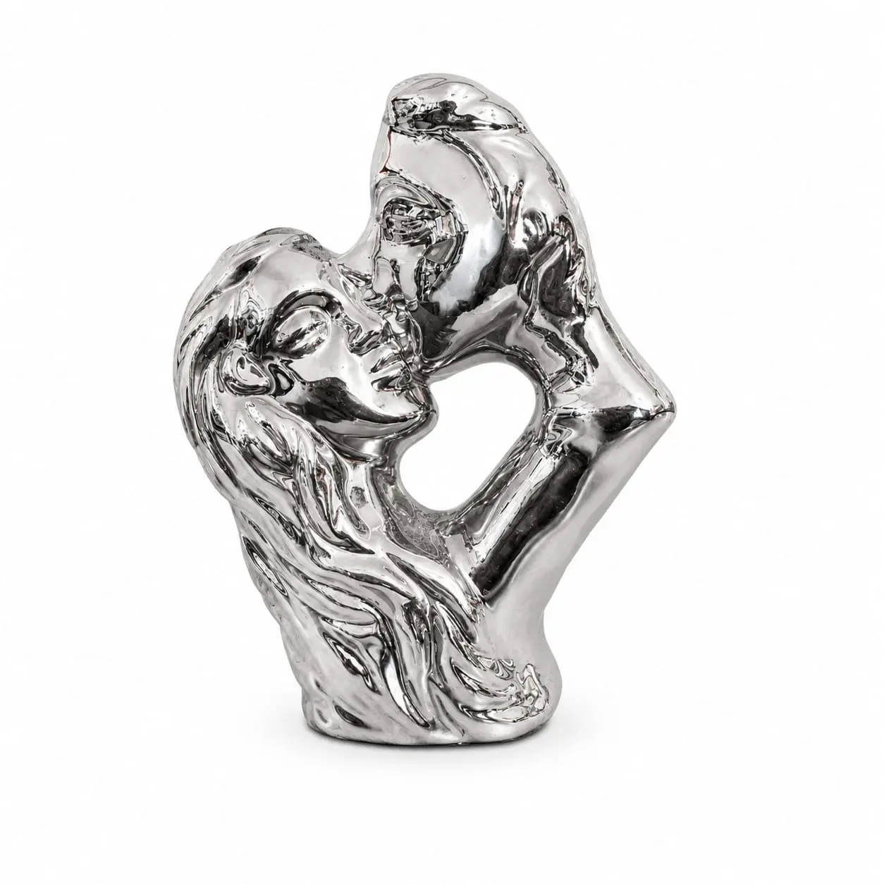 Escultura Beso Chrome