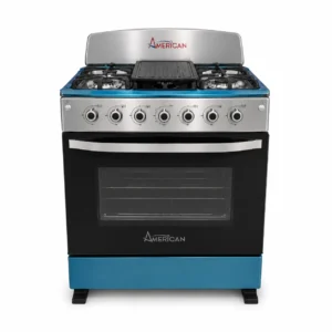 Estufa American de 30 pulgadas en acero inoxidable con plancha central