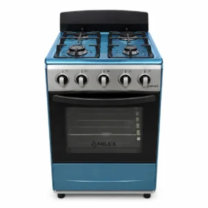 Estufa Milex Inox de 20 pulgadas con 4 quemadores y acabado en acero inoxidable