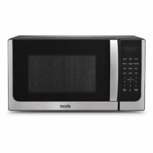 Microondas Teczon de 20 litros y 0.7 pies cubicos en acero inoxidable y negro